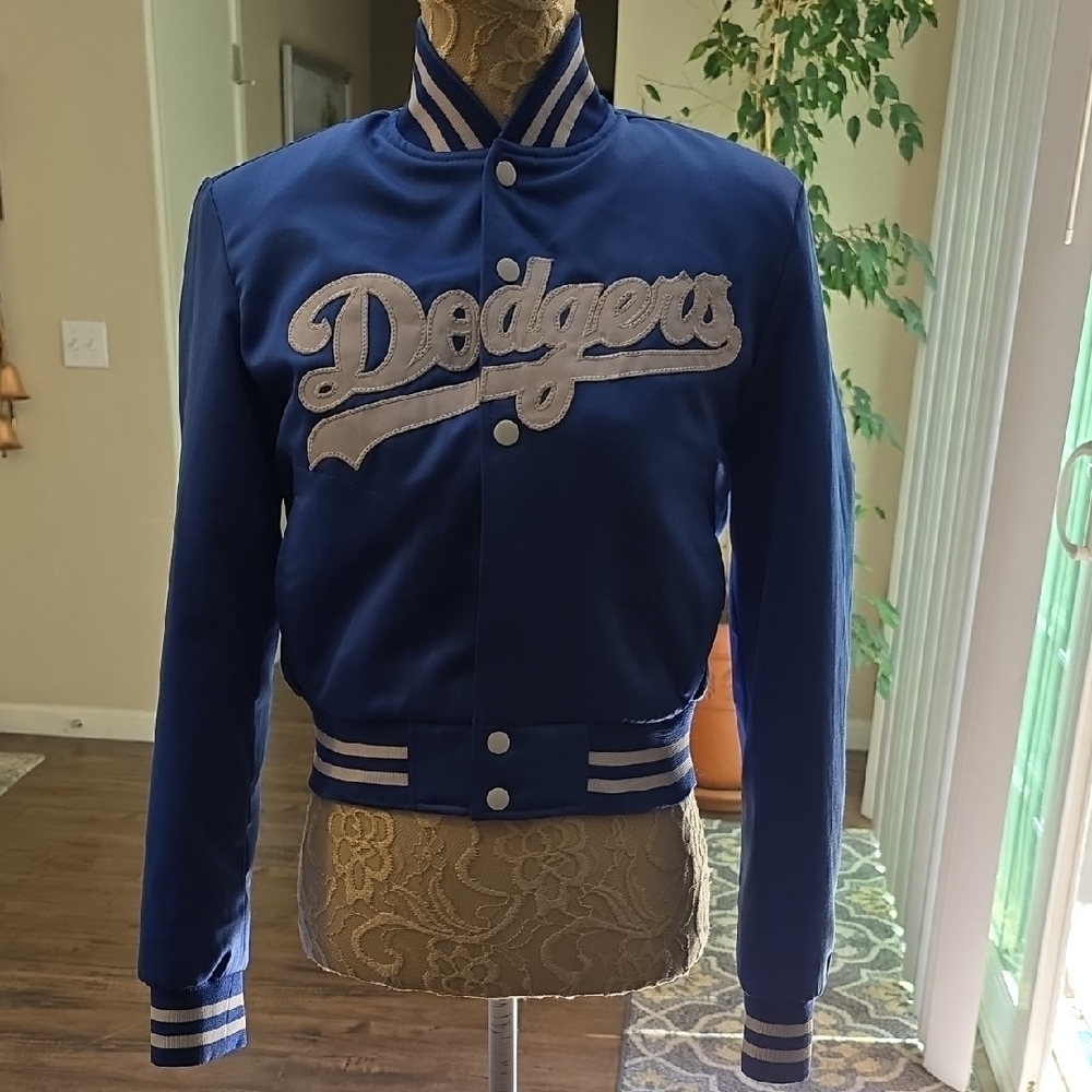 Blue Dodgers Bomber Jacket